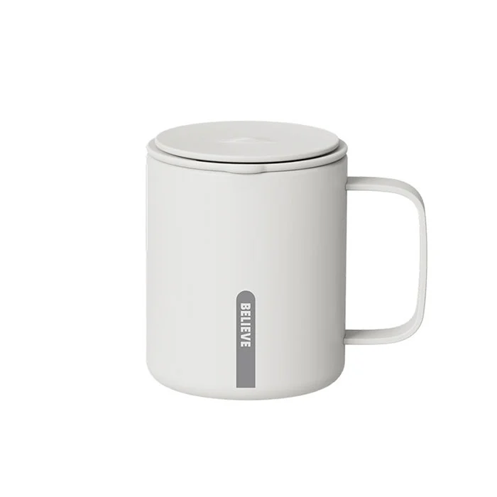 12 oz altzairu herdoilgaitzezko edalontzia heldulekuarekin