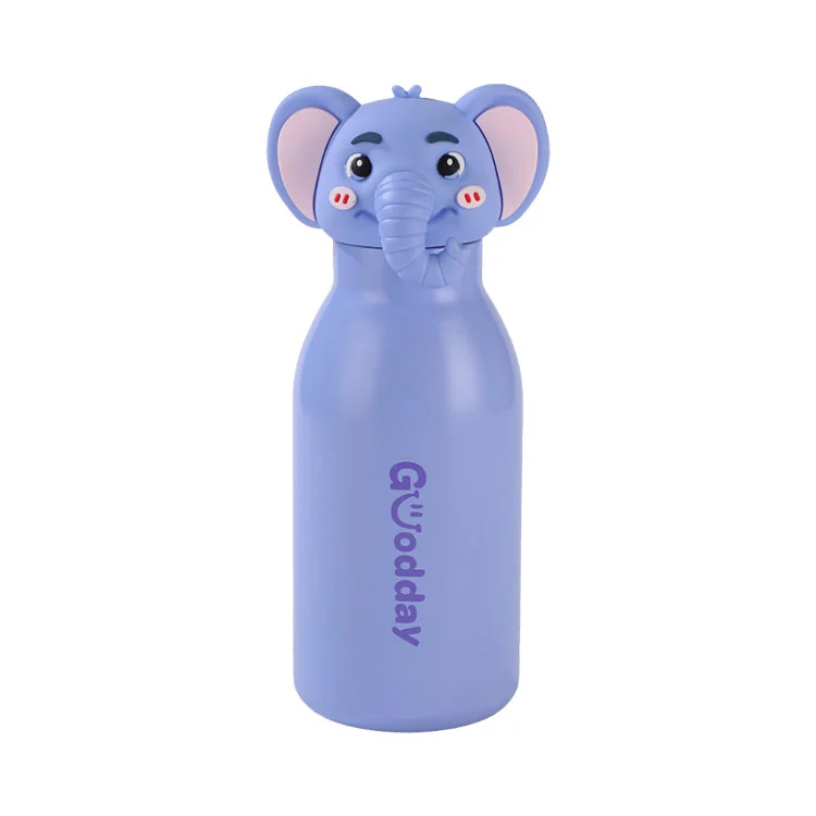 450 ml Cartoon Head Haurrentzako altzairu herdoilgaitzezko ur kopa