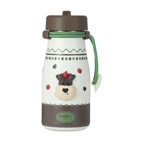 Altzairu herdoilgaitzezko esne botila lastoarekin